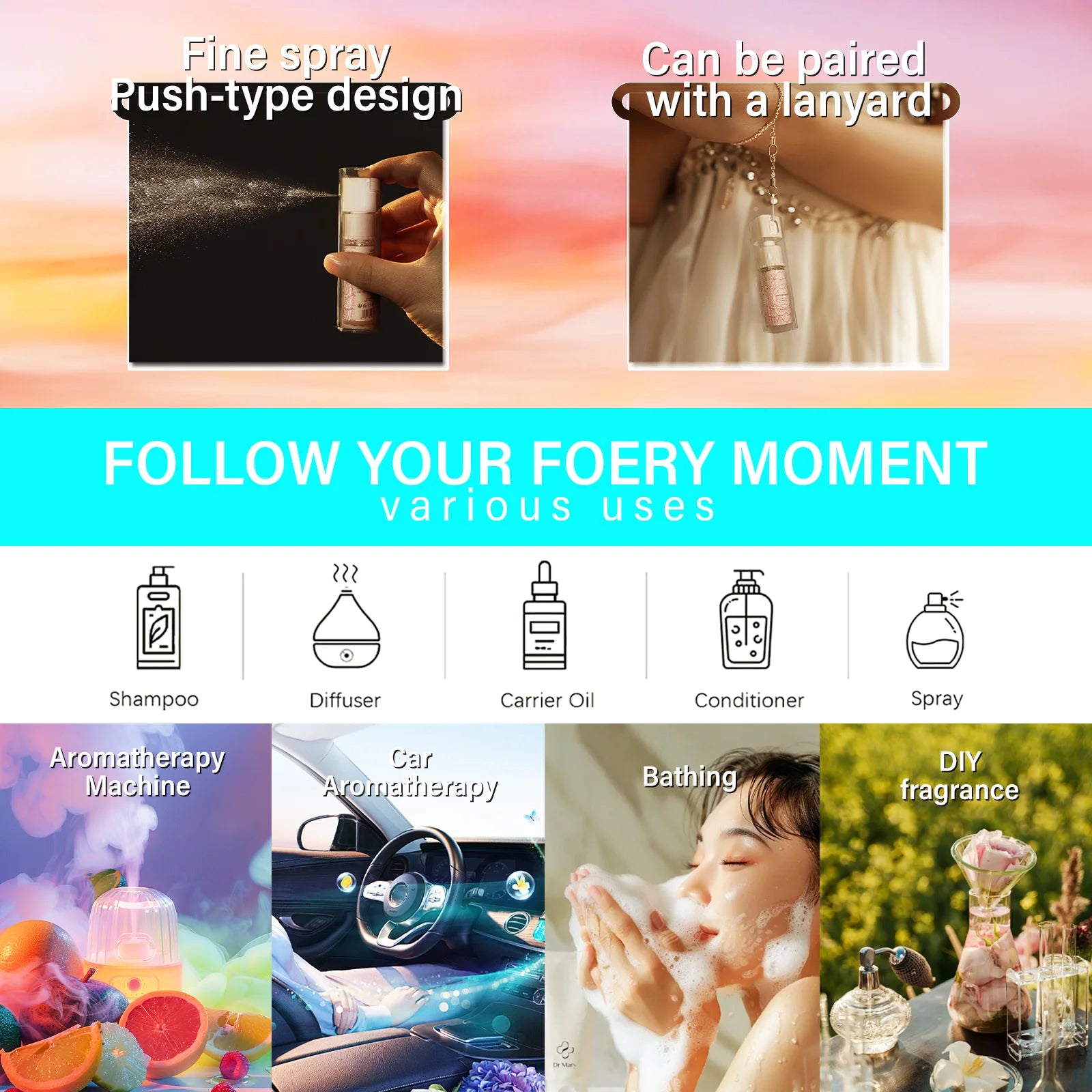 Beloved Natural Fragrance Oil — Pure Aromatherapy Perfume Spray