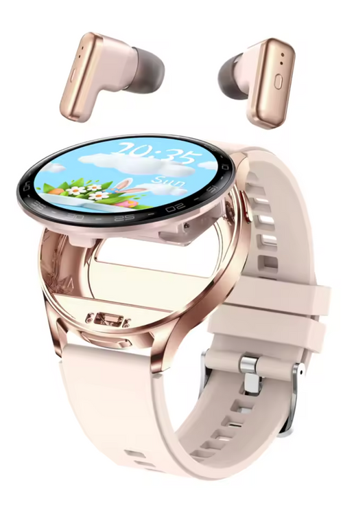 2-in-1 Smarthwatch with Wireless Earbuds- Fitness & Music on the Go